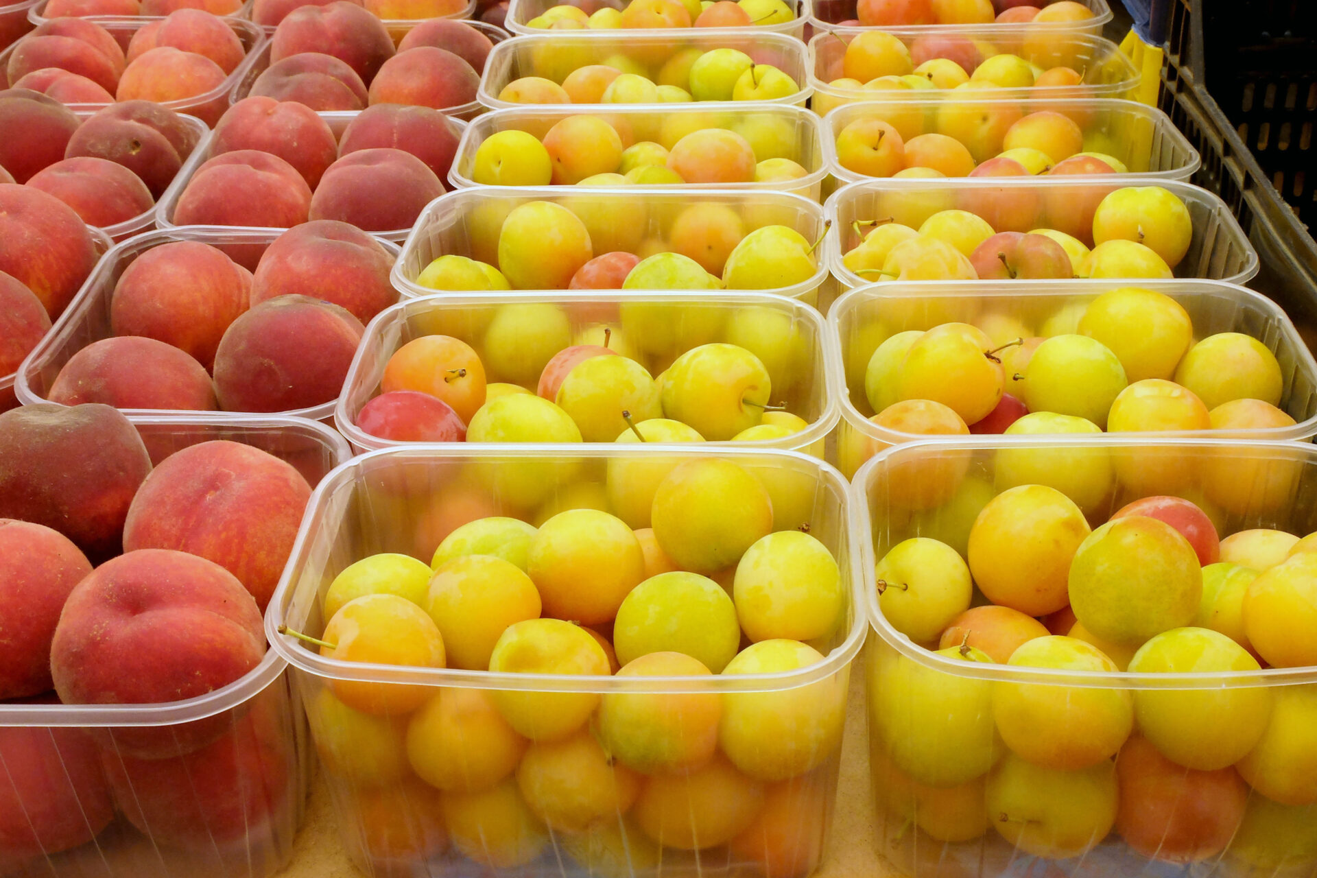frutta pesche e prugne